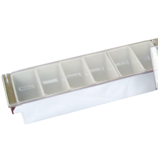 Cocktail pynt beholdere, 6 rum