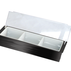 Cocktail pynt beholder, 3 rum